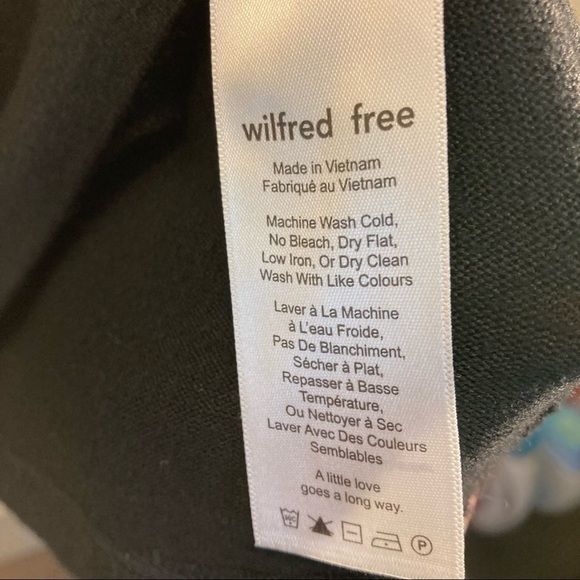 WILFRED FREE Sz  XS Aritzia A-line 3/4 Sleeves Oversized Tunic - Picture 5 of 5